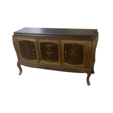 Balcão Regência Madeira Maciça Marchetaria Design Clássico
