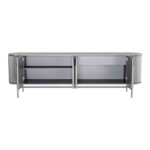 Buffet Lissa 4 Portas com Gaveta Interna Caixa com Pintura Laca Estrutura em Metal
