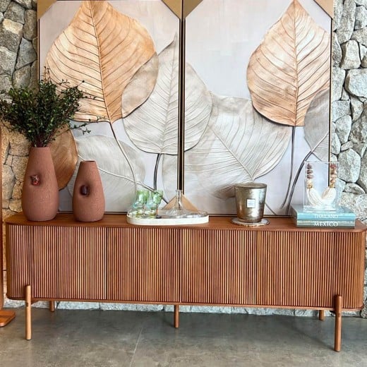 Buffet Raya Tampo Lâmina Cinamomo Estrutura Madeira de Manejo Design by Studio 3 Design