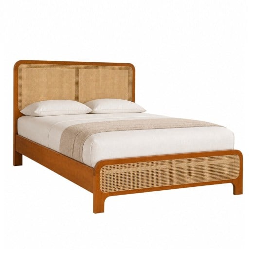 Cama Moara Palha Natural Estrutura Madeira Eucalipto