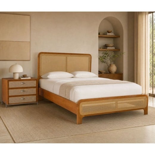 Cama Moara Palha Natural Estrutura Madeira Eucalipto