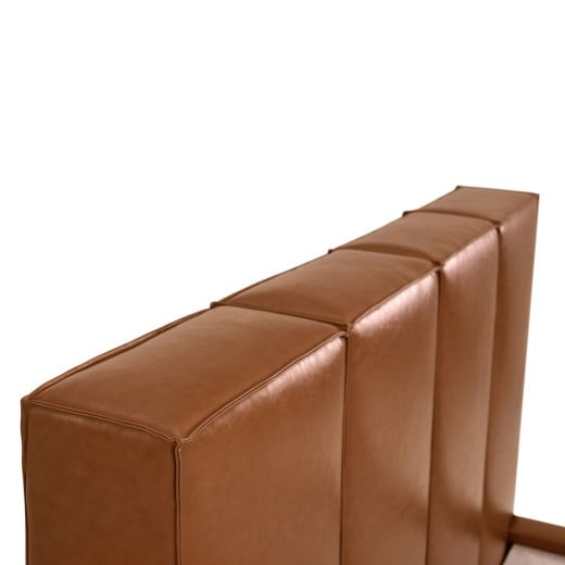 Cama Montana Estofada Design com Painéis Retangulares