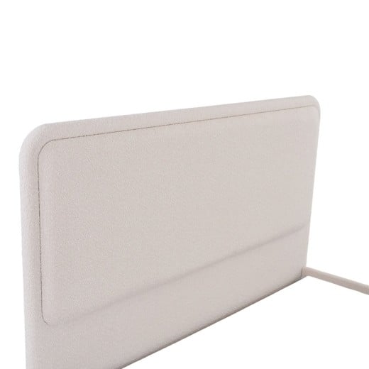 Cama Sonnay Estofada Cabeceira com Painel em Relevo