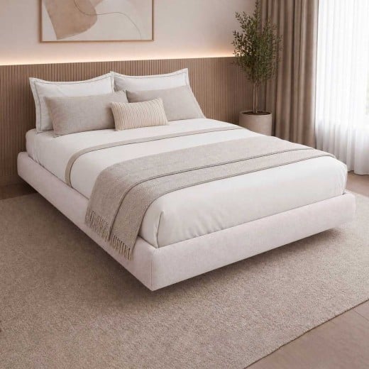 Cama Sonnay Estofada Cabeceira com Painel em Relevo