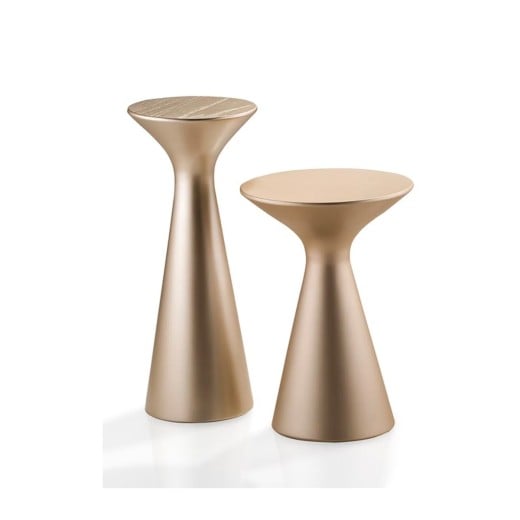 Mesa de Apoio Kaion Duo Tampo Redondo Estrutura em Multilaminado