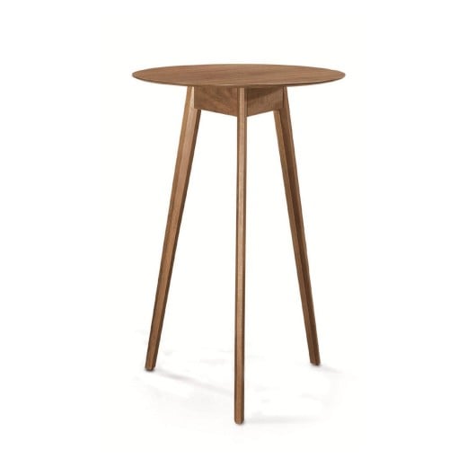Mesa Bistrô Oran Tampo Redondo Laminado Base em Madeira de Manejo Design by Traço Design
