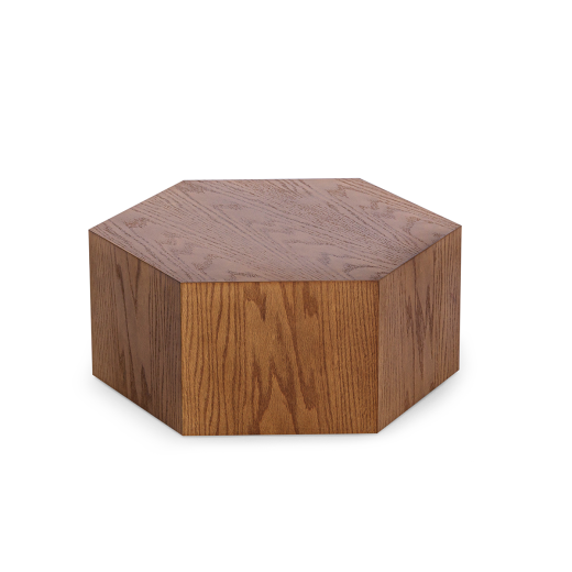 Mesa de Centro Favius II Hexagonal Estrutura Laminada 