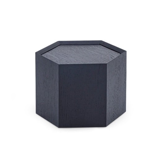 Mesa de Centro Favius ✓Hexagonal ✓Tampo com Bordas Chanfradas Interna ✓Estrutura Laminada 