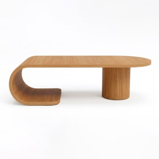 Mesa de Centro Kairós Estofado Design Orgânico em Madeira Laminada Design by Deivid de Almeida