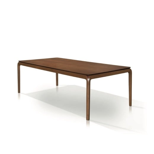Mesa de Jantar Amethyst Retangular Base Madeira de Manejo Design by Studio 3 Design