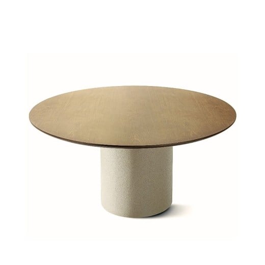 Mesa de Jantar Zidara Redonda Tampo Laminado Base Mineral Design by Studio 3 Design