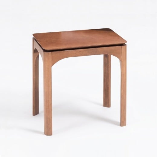 Mesa Lateral Eury Tampo Laminado Cinamomo Design Atemporal e Moderno Casa A Móveis