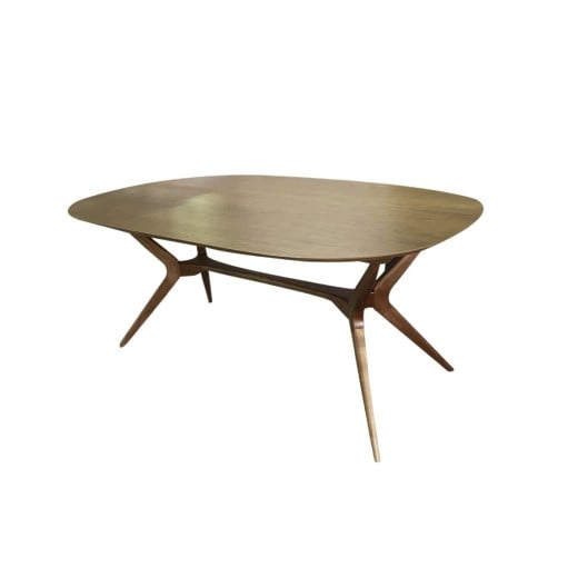Mesa Pé Palito Madeira Maciça Design Retrô
