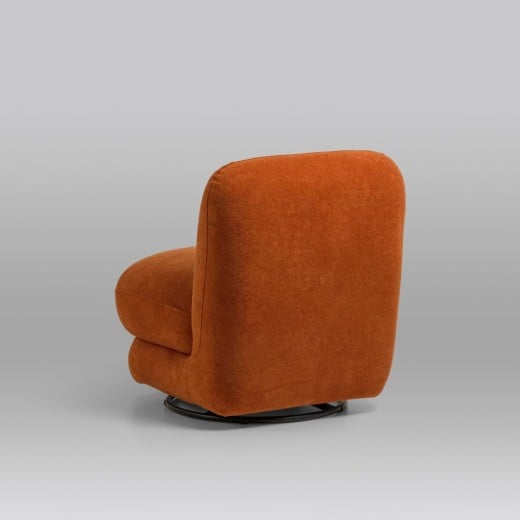 Poltrona Giratória Massya Estofada Estrutura Revestida Base em Aço Design by Hakin Hazin