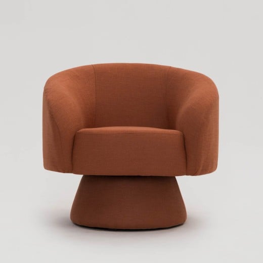 Poltrona Giratória Hyllis Estofada Base Aço Revestido Design Sustentável