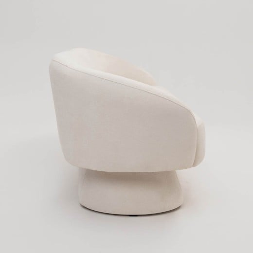 Poltrona Giratória Hyllis Estofada Base Aço Revestido Design Sustentável
