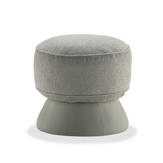 Puff Nusa Redondo Estofado com Base Revestida Design by Stúdio +A!