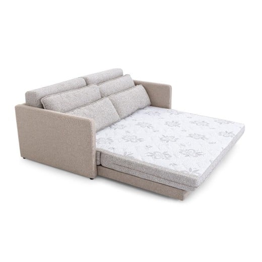 Sofá Cama Brina Composê com Abertura Frontal Encosto com Almofadas Soltas