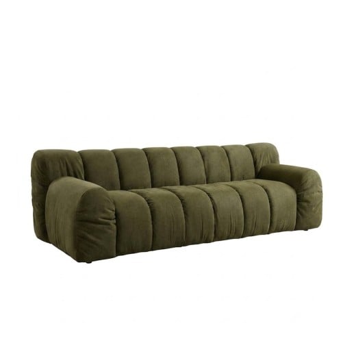 Sofá Dunne Estofado com Assento e Encosto Gomado Estrutura Sustentável Pés em Madeira Design by Hakim Hazim