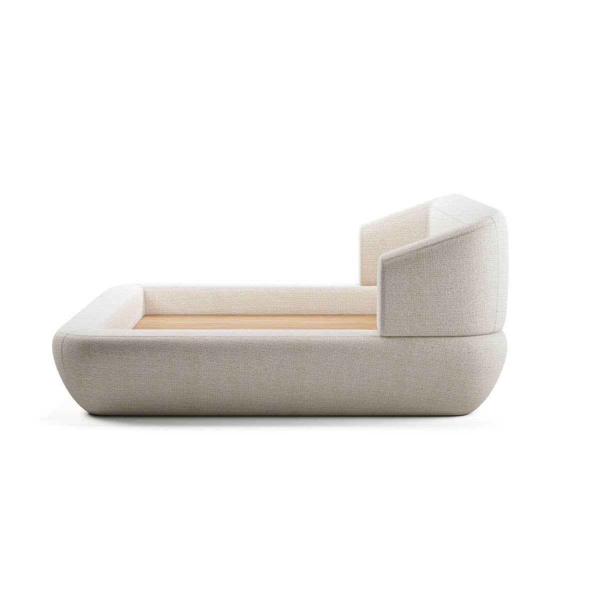 Cama Clarens Estofada Estrutura Madeira Eucalipto Reflorestada