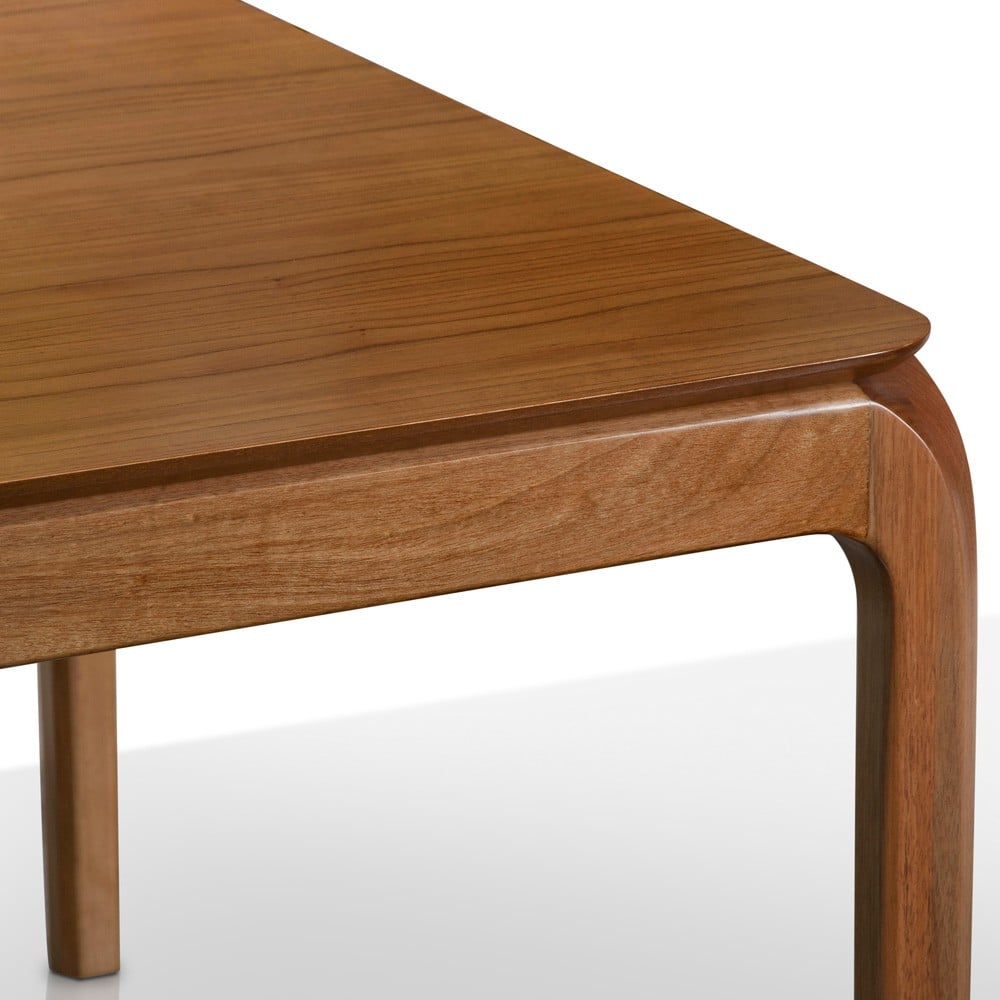 Mesa de Jantar Amethyst Retangular Base Madeira de Manejo Design by Studio 3 Design