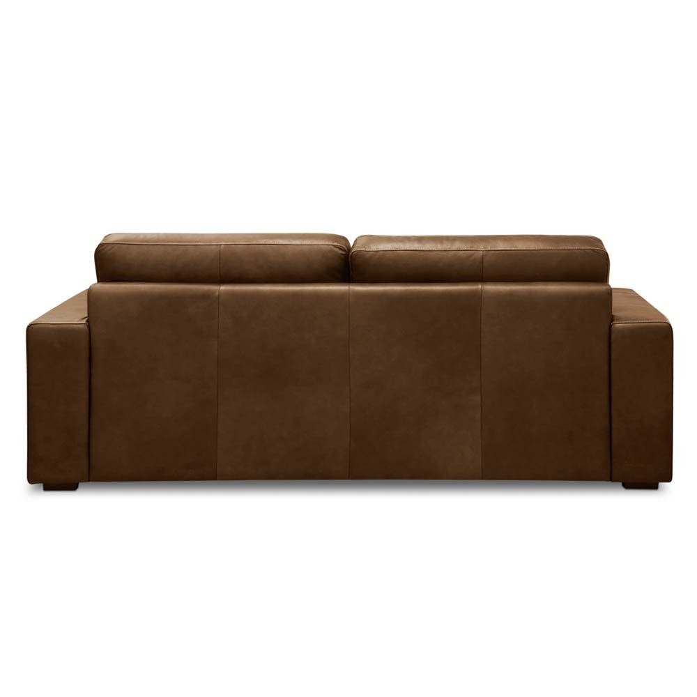 Sofá Marbella 2 Lugares Almofadas Soltas Estrutura Madeira de Lei Eucalipto Design Artesanal